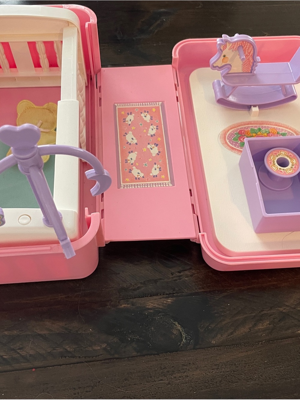 Vintage 1995 Mattel Cabbage Patch Kids Love 'N Go Baby & Nursery Playset